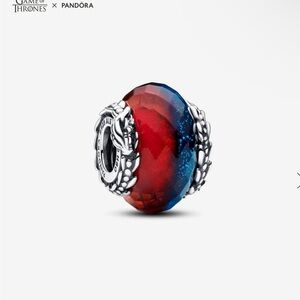 Game of Thrones Ice & Fire Dragons Dual Murano Glass charm
